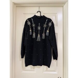 Manisa christina vtg women 70% wool sweater size XL